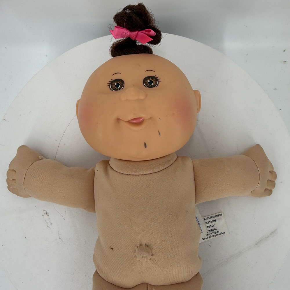 1.a.0.0.0.8.l Cabbage Patch Kids CPK Girl Doll Brown Hair Eyes Xavier Roberts
